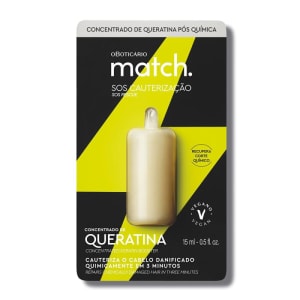 Sérum Concentrado de Queratina Pós-Química Match SOS Cauterização 15ml