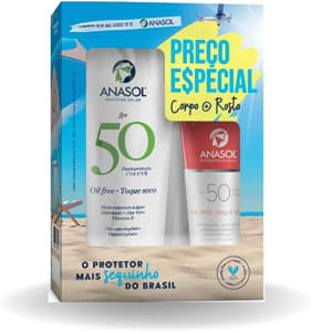 Conjunto Anasol FPS 50 Facial 60g + FPS 50 Corpo 200g