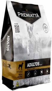 Ração Premiatta Classic Cães Adultos Raças Médias e Grandes Sabor Frango e Arroz 15kg