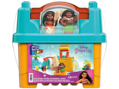 Blocos de Montar Disney Princess Mega Bloks - Moana: Aventura na Ilha de Maui Mattel 35 Peças