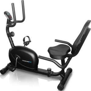 Bicicleta Ergométrica Horizontal PodiumFit H100 Magnética 8cargas Max130Kg