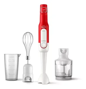 Mixer de Alimentos Philips Walita Ri262242 400w 3 Em 1 Vermelho e Branco Copo 800ml 110v