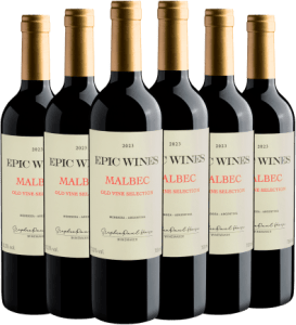 Kit 6 Belhara Estate Epic Wines Malbec Old Vine Selection por R$33,30 cada garrafa