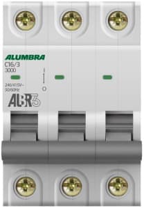 Disjuntor Tripolar Curva C, Alumbra, ALBR 3 39442 - Branco