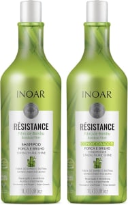 INOAR Kit Shampoo + Condicionador 1 litro Resistance Bambu