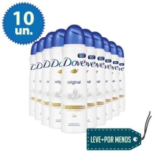 Leve Mais Pague Menos: 10 Desodorantes Aerosol Dove Original 150ml