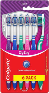 Colgate Escova De Dente Zig Zag Antibac 6 Unid