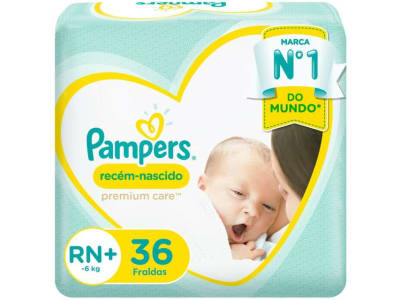 Fralda Pampers Premium Care RN - 36 Unidades