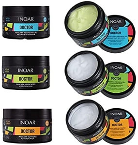 Kit Inoar Máscara Doctor Vegan Hidratação + Reconstrução + Nutrição 250g