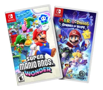 Combo Jogo Super Mario Bros Wonder E Mario Rabbids Sparks Of Hope - Nintendo Switch