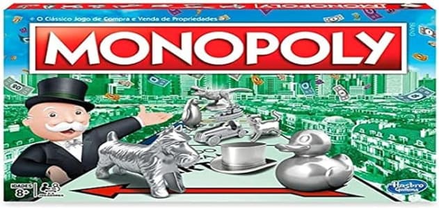 Hasbro Gaming, Jogo de tabuleiro Monopoly – jogo de educação financeira para adultos e crianças a partir de 8 anos