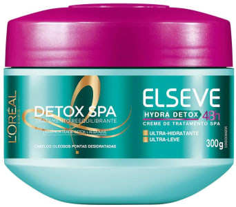 Creme de Tratamento Hydra-Detox Elseve L'Oréal Paris 300 gr L'Oréal Paris Branco