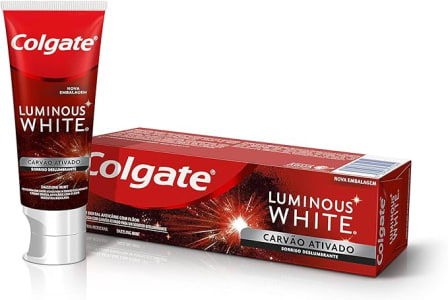 Colgate Creme Dental Clareador Luminous White Carvão Ativado 70G