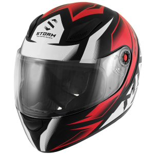 Capacete Moto Fechado Mix MX2 Storm Vermelho E Preto Fosco