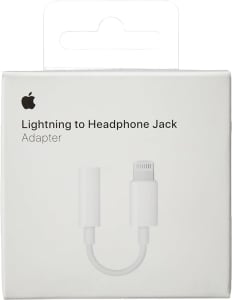 Adaptador de Lightning para conector de fones de ouvido de 3,5 mm