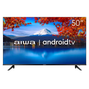 Smart TV AIWA 50 Polegadas 4K UHD D-LED Android TV Borda Ultrafina