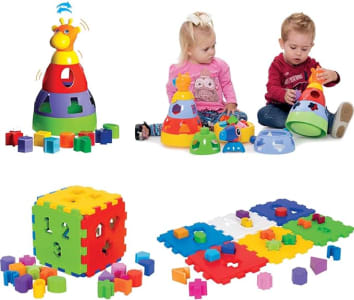 Kit de Brinquedos Educativos Infantil para Bebês Acima de 1 Ano