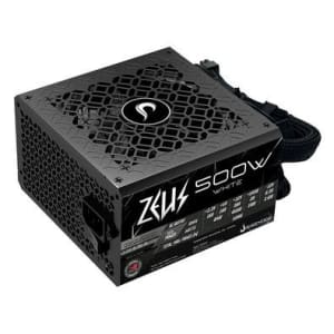 Fonte Gamer Rise Mode Zeus 500W White PFC Ativo Preto - RM-PSU-01-WT-500