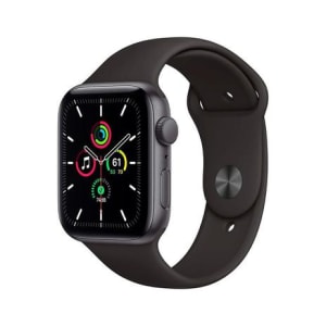 Apple Watch SE 44MM GPS, Case de Alumínio Cinza, Sport Band Preta - MKQ63LL/A - Magazine Ofertaesperta