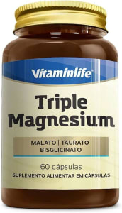 Vitaminlife Triple Magnesium 260Mg (Malato + Taurato + Bisglicinato) - 60 Cápsulas