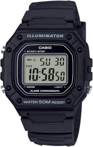 Relógio Casio Masculino Preto W-218H-1AVDF