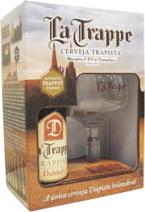 Kit La Trappe Dubbel - 1 gfa 330 ml + 1 taça 250 ml La Trappe 330Ml