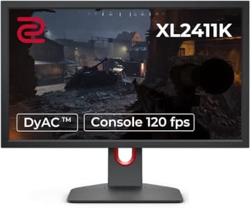 Monitor Gamer BenQ ZOWIE XL2411K para PC com 24", 144Hz, Color Vibrance, Black eQualizer, Conexão Display Port, 120Hz Compatível com PS5 e Xbox série X, Grafite Fosco