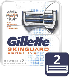  Carga Para Aparelho de Barbear Gillette Skinguard Sensitive 2 Unidades, Gillette 