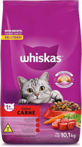 whiskas Ração Whiskas Carne Para Gatos Adultos 10 1 Kg