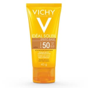 Protetor Solar Ideal Soleil FPS 50 Efeito Base Cor Média 40g - vichy - Magazine Ofertaesperta