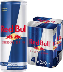 Pack de 4 Latas Red Bull Energético, Energy Drink, 250ml