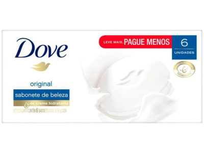 Sabonete em Barra Dove Original - 90g 6 Unidades - Magazine Ofertaesperta