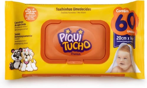 Toalhinhas Umed Piquitucho Premium com 60 Pcs