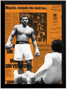 Quadro Decorativo Boxe Maguila O Campeão 42x29cm