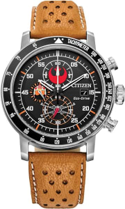 Relógio Masculino Citizen Eco-Drive Star Wars Aço Inoxidável com Pulseira de Couro - CA4478-56L