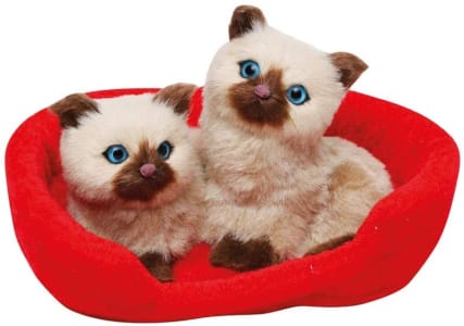 Enfeite Gato Siamês 10 cm 1 un Cromus - PET MANIA - Multicor