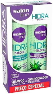 Kit Shampoo e Condicionador Hidra Babosa, 300ml, Salon Line, Salon Line, Branco, 300ml