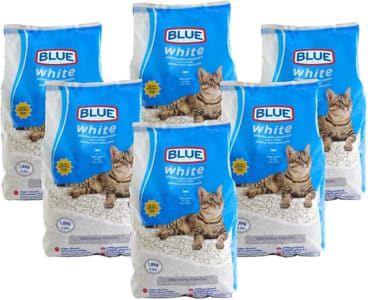 Pack Areia para Gatos Blue White Caixa com 6 Pacotes de 1,8 kg