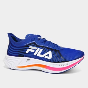 Tênis Fila Racer Carbon Feminino - Azul+Laranja