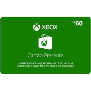 Gift Card Xbox: 60 Reais