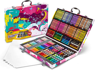 Estojo de Arte Inspiration Crayola em Rosa - 140 Unidades
