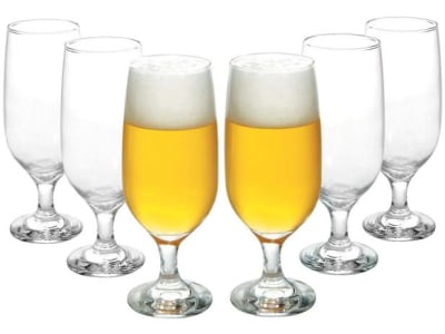 Conjunto de Taças de Vidro para Cerveja 6 Peças - 300ml Nadir Floripa 7732 - Magazine Ofertaesperta