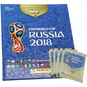 Álbum de Figurinhas Panini Copa da Rússia 2018 - Álbum Capa Dura + 60 Figurinhas