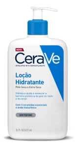 Loção hidratante Cerave Com Ácido Hialurônico Sem Perfume 473ml