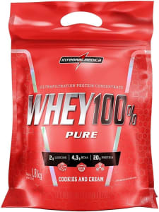 Whey 100% Pure Integralmedica 1,8kg Sabor Cookies and Cream