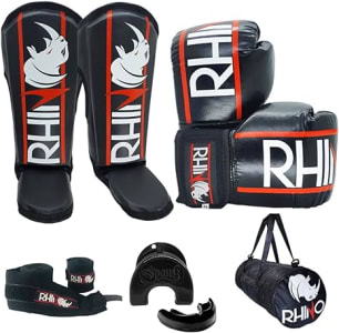 Kit Completo Muaythai e Kickboxing Rhino by Spank para Iniciantes