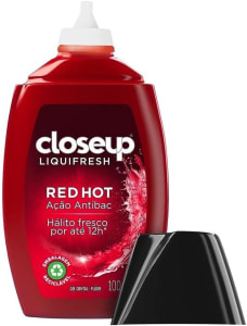 4 Unidades de Gel Dental com Flúor Red Hot Ação Antibac Closeup Liquifresh Frasco 100g - Close Up