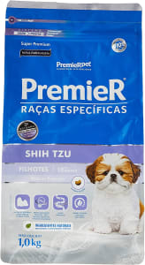 Ração Premier Raças Específicas Shih Tzu para Cães Filhotes - 1kg Premier Pet para Todas Todos os tamanhos de raça Filhotes - 