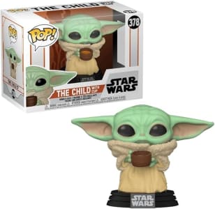 Boneco Funko POP Star Wars: Mandalorian The Child com Cup - Candide