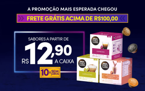 Cápsulas Dolce Gusto por R$1,29 cada!